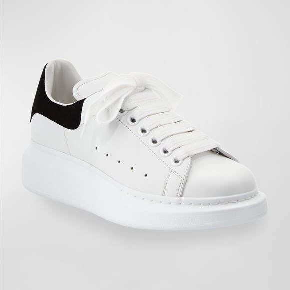 Alexander McQueen Other - Alexander McQueen Black & White Leather Platform Sneakers  33